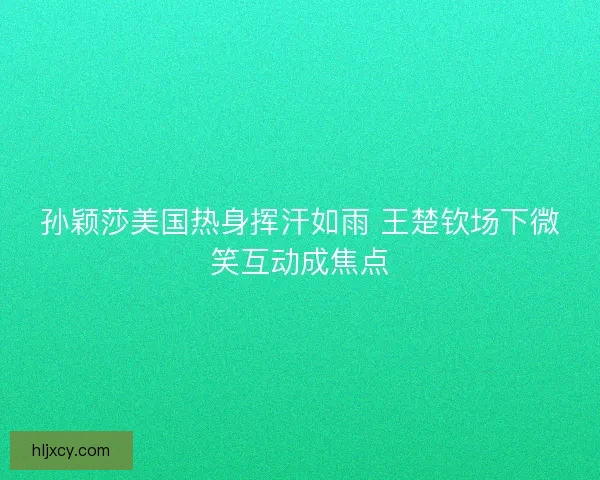 孙颖莎美国热身挥汗如雨 王楚钦场下微笑互动成焦点